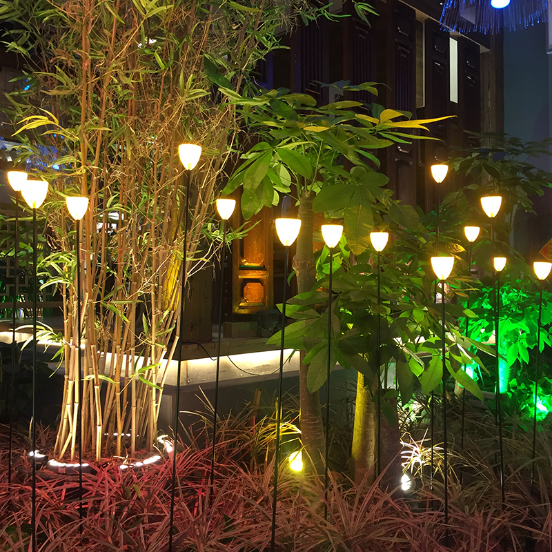 Factory Price Garden Outdoor Night Beautiful Decoration Customized Fiber Optic Ball Light