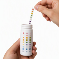 Bandelettes de test de la qualité de l'eau 7 en 1, pH, dureté, chlore, alcalinité, 50 pièces par tube