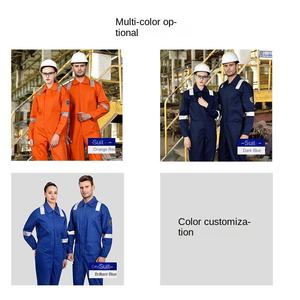 New Long Sleeved Retardant One-piece <strong>Coveralls</strong> for Welders Labour Insurance Clothing Reflective Work Uniforms and Safety Gear - Product Image 5