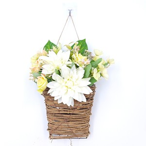 Cesta de flores para decoração de casa, novidade de produtos para portas e corredores, cestas de flores pequenas de margaridas brancas, simulação de primavera 2024, novidade - Product Image 5