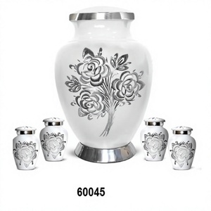 White Pure Love Eco-Friendly Durable American Style <b>Urn</b> for Adult Cremation 200 Cubic Inch Capacity - Product Image 1