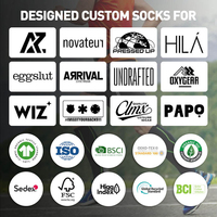 Chaussettes de course athlétiques personnalisées de haute qualité avec logo, semelle en tissu éponge, coussinets anti-ampoules, hauteur genou, pour marathon