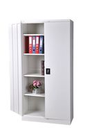 Armoire de rangement en métal à 2 portes, armoire de rangement en métal avec 4 étagères mobiles, prix de gros
