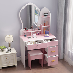 <span class=keywords><strong>Table</strong></span> de toilette moderne <span class=keywords><strong>MINI</strong></span> Princess en bois, multifonctionnelle, avec miroir éclairé - Product Image 6