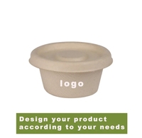 Gobelets personnalisés biodégradables en bagasse de canne à sucre de 4 oz, petits gobelets en papier pour café, crème glacée, sauces, traiteur et événements