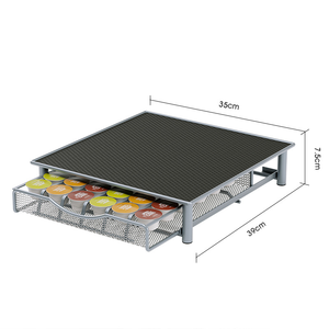 ลิ้นชักใส่กาแฟ36แคปซูล <span class=keywords><strong>Dolce</strong></span> <span class=keywords><strong>Gusto</strong></span> ลิ้นชักใส่แคปซูลพร้อมที่เก็บกาแฟสำหรับเคาน์เตอร์สำนักงาน - Product Image 2