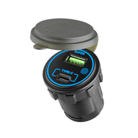 Vente en gros de chargeurs de voiture 12v-24v PD 66W USB C USB 12V QC3.0 avec interrupteur marche/arrêt