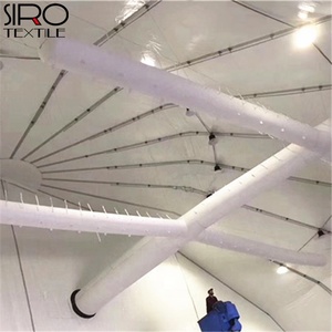 Condotto di vendita caldo del tessuto del condotto di ventilazione del poliestere 100% in nero per il <span class=keywords><strong>ristorante</strong></span> dell'officina della serra del magazzino della tenda - Product Image 2