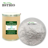 Prix de l'enzyme trypsine cristalline de qualité supérieure, fournie par l'usine, poudre de trypsine