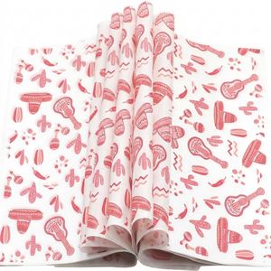 Papier d'emballage pour hamburgers personnalisé, résistant à la graisse, enduit de PE, de qualité alimentaire, avec design de marque pour restaurants et sandwichs - Product Image 1