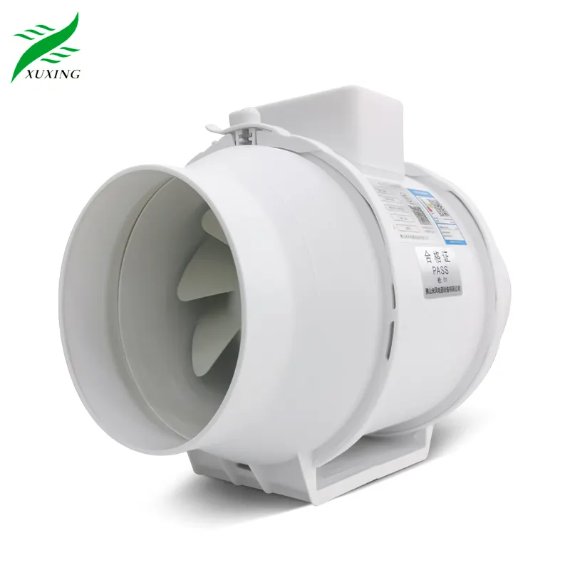 4 8 10 Inches AC exhaust Pipe fan Silent Powerful Mixed Airflow Hydroponic Ventilation Inline Duct Mounted Fan