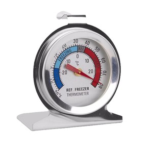 ASONE Refrigerator Freezer <b>Thermometer</b> Dial Metal Indoor Use L-7 CC-4337 - Product Image 1
