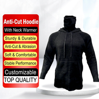 Vêtements de sécurité personnalisables en gros, directement de l'usine, noirs, anti-coupure, matériau HPPE, protection de niveau D, pour usage professionnel, coupe classique