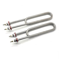 Élément chauffant tubulaire électrique en acier inoxydable personnalisé 500W 1000W 2000W 3000W