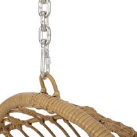 Chaises suspendues de panier d'oeufs de chaise d'oscillation en osier de rotin de PE d'intérieur extérieur avec la capacité du coussin 350lbs