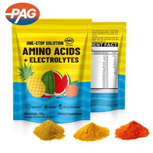 PAG 전해질 분말 수화 비건 종합 비타민 과일 펀치 회복 음료 필수 아미노산 전해질 분말 - Product Image 2