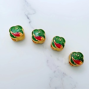 Alloy Irregular <b>Beads</b> With <b>Large</b> Holes Oil Dripping Treatment For Bracelet Making DIY Jewelry Accessories - Product Image 3