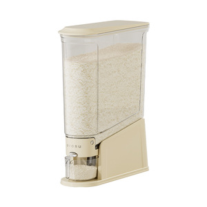 Rice Container 20kg Press To Dispense Airtight Kitchen <b>Storage</b> Rectangle Shape Sealed <b>Lid</b> - Product Image 2