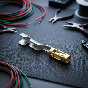 ขั้วต่อสายไฟแบบ Crimp ตัวผู้ Samtec CC79R-2024-01-F ชุบทอง สำหรับสายไฟขนาด 20 24 AWG ตัวเชื่อมต่อแบบ TFM สำหรับเชื่อมต่อสายไฟกับแผงวงจร ผลิตในสหรัฐอเมริกา บรรจุบนรีล - Product Image 3