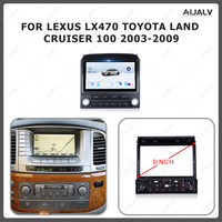 Fournisseur de fabrication, cadre Android 9 pouces pour Lexus LX470/Toyota Land Cruiser 100 2003-2009, intérieur, DSP, GPS, aide au recul