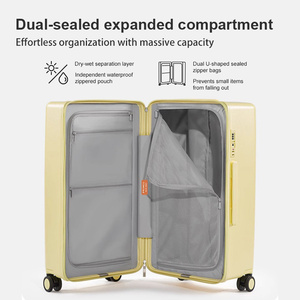 Nouvelles valises blanches pour les affaires <span class=keywords><strong>ou</strong></span> les voyages Concevez votre propre <span class=keywords><strong>valise</strong></span> 20 24 26 Pure PC Bagages - Product Image 5