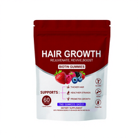 Gummies pour Soins des Cheveux à la Biotine, Marque Privée OEM |   Complément nutritionnel pour épaissir les cheveux et favoriser la repousse, améliore la santé capillaire, sans gluten