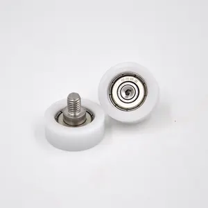 BS62626-10C1L8M6 Cabinet Pom Nylon Coated Plastic Rollers Bearing 26mm Plastic Roller Wheels With Screw M6x26x8mm