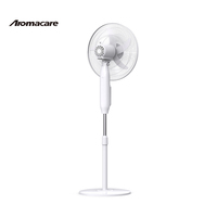 Aromacare Ventilateur solaire extérieur de 16 pouces Ventilateur solaire rechargeable électrique debout Support de charge de panneau solaire