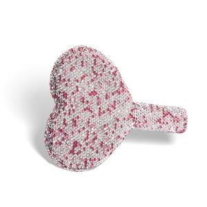 Heart Shape Decorative Vanity <b>Mirror</b> Makeup Seed Beads <b>Mirror</b> Silver <b>Compact</b> Pocket Handheld <b>Mirror</b> - Product Image 5