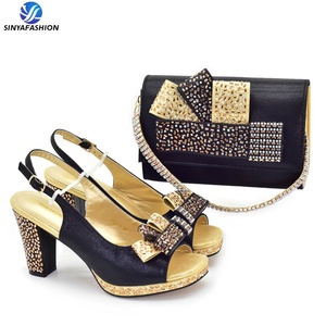 Sinya nuovo Design <span class=keywords><strong>scarpe</strong></span> italiane a borsa abbinata Set <span class=keywords><strong>scarpe</strong></span> da <span class=keywords><strong>sera</strong></span> festa donna e borsa Set <span class=keywords><strong>per</strong></span> donne africane - Product Image 3