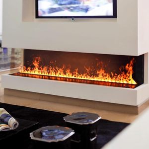 2025 Built-in 3D Decorative <strong>Fireplaces</strong> LED Flame Intelligent <strong>Mist</strong> Steel Water vapor <strong>Fireplace</strong> for Household Hotel Use English - Product Image 6