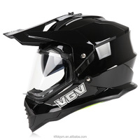 Casque de moto certifié tout-terrain rallye ABS |   Visière auto-teintante double |   Approuvé par le DOT |   Fermeture rapide unisexe pour le visage entier