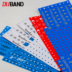 Bracelet en vinyle triple épaisseur de qualité supérieure avec rouleau de rechange |   Bracelets d'événement imperméables personnalisés pour les salles de concert, les parcs, les stations balnéaires et les festivals - Product Image 1