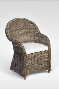 Sillón de mimbre de ratán clásico contemporáneo para sala de estar moderna al aire libre para uso en el hogar, apartamento o parque de ocio - Product Image 5