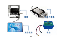 Robot Inspeksi Pipa Mini WIFI - Kamera Crawler CCTV, Pemantauan APP, Penghitung Meter, Tahan Air IP68, Kabel 100M