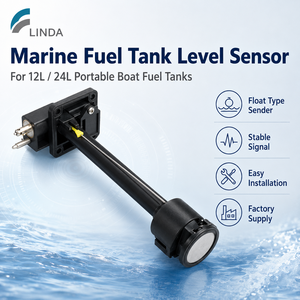Linda Marine Fuel Tank Level Sensor for 12L 24L Portable Boat Fuel Tank <strong>Float</strong> Fuel Sending <strong>Unit</strong> - Product Image 1