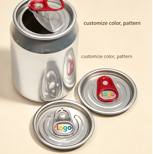 Couvre-boîtes en aluminium à ouverture facile (EOE) sur mesure pour les petites productions de canettes de supermarché à marque privée - Product Image 3