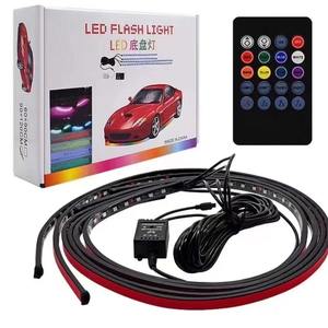 Nouvelle bande lumineuse LED RGB 12V pour châssis de voiture avec télécommande, application, synchronisation vocale et musicale, 5W pour la décoration automobile - Product Image 3