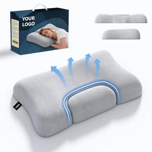 Ergonomics Traction Back Sleepers Orthopedic Cervical Shape Gently Cradles Head & Provides Neck Support & Shoulder Pain Relief