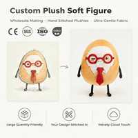 Porte-clés en peluche personnalisé, masque facial en peluche, poupée super-héros en peluche, porte-clés en forme de nourriture, personnage en peluche, mascotte, jouet en peluche promotionnel