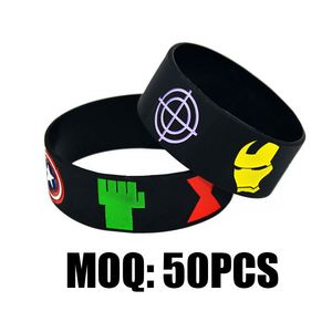 Bandas Elásticas de Goma Sin Látex, a Prueba de Fugas, de Goma y Algodón, Pulseras Gruesas Negras, Pulsera Espiritual, Cierres de Energía <span class=keywords><strong>Rollex</strong></span> - Product Image 5