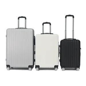 Ucuz PP malzeme küçük taze tekerlekli çanta düz renk rahat tırmanma bavullar 18 inç hafif arabası bagaj