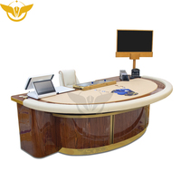 YH Table de poker Baccarat de haute qualité Jeu de poker ovale de luxe de qualité supérieure pour le divertissement au casino