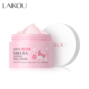 LAIKOU มาส์กบำรุงผิวหน้าสูตรซ่อมแซมผิว ชุ่มชื้น กระจ่างใส ไม่ต้องล้างออก กลิ่นซากุระญี่ปุ่น - Product Image 1