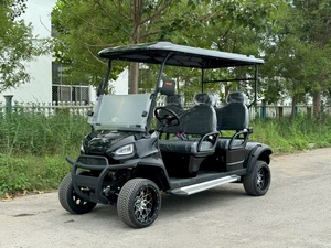 Voiturette <span class=keywords><strong>de</strong></span> <span class=keywords><strong>golf</strong></span> électrique 4 places à châssis en aluminium léger, certifiée CE, facile à transporter et à manipuler, portable pour les villages et les campus - Product Image 2