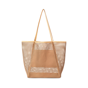 New Wholesale Plastic Polyester Beach Mesh <b>Tote</b> Bags Solid Color Women's One Shoulder Mesh Beach Bags - Product Image 1