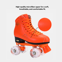 Patins à roulettes de location de haute qualité pour utilisation sur patinoire |   Bottes en microfibre durables, roues LED, approvisionnement en gros