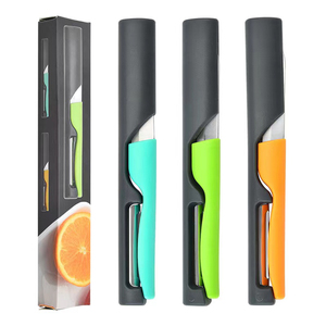 Dao Gọt Và Gọt Vỏ Nhà Bếp Đa Năng Bằng Thép Không Gỉ Thiết Kế Mới Với Tay Cầm Bằng Nhựa - Product Image 1