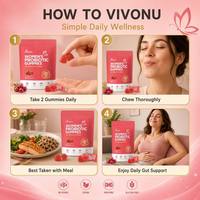 Gummies Probiotiques à la Canneberge pour Femmes (60 unités) pour Améliorer la Densité Osseuse et Soutenir le Système Immunitaire - Supplément Vitaminique
