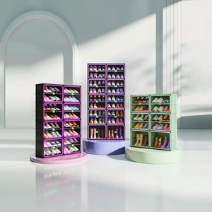 <span class=keywords><strong>Scarpiera</strong></span> Ant Box a più livelli salvaspazio di grande capacità per ingressi e corridoi interni, mobile moderno minimalista per la casa - Product Image 4